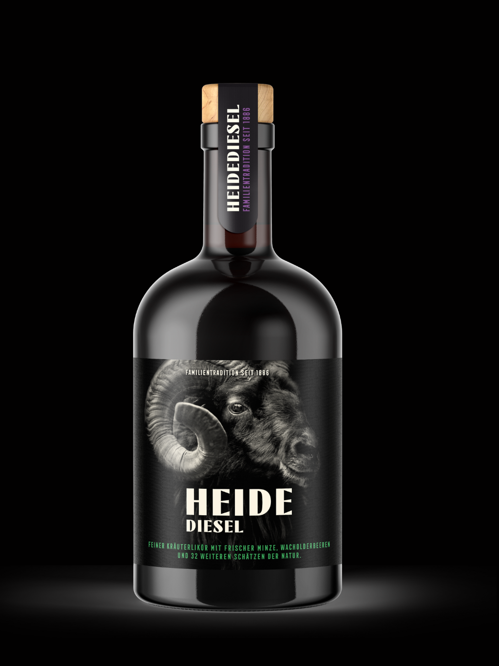 HEIDEDIESEL - Kräuterlikör mit frischer Minze